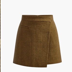 Commense Brown Wrap Skirt